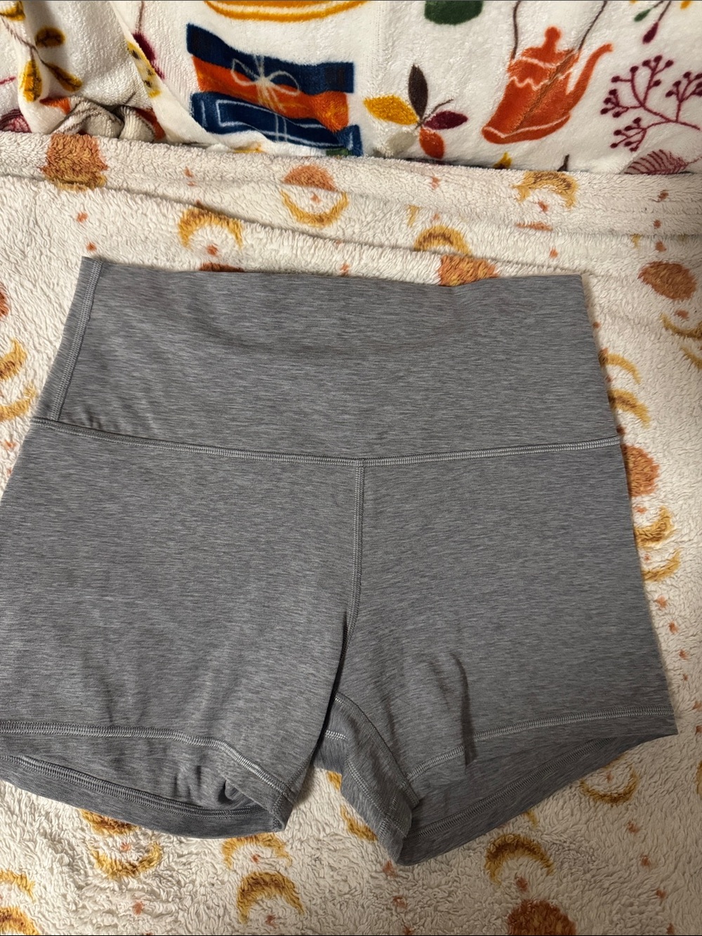 lululemon athletica Gray High-Rise Bike Shorts